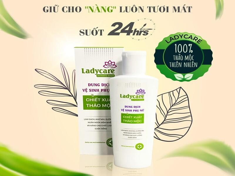 Dung dịch vệ sinh phụ nữ laClé Ladycare thảo mộc