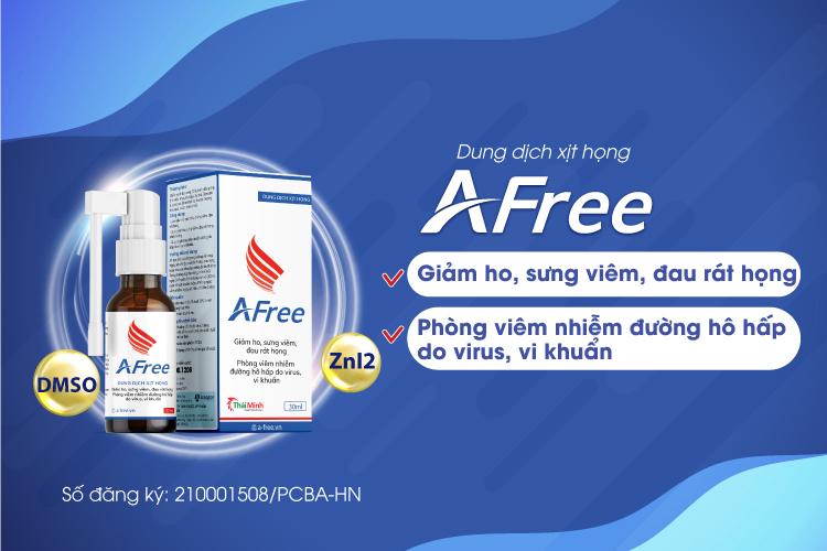 Dung dịch xịt họng Afree Thái Minh