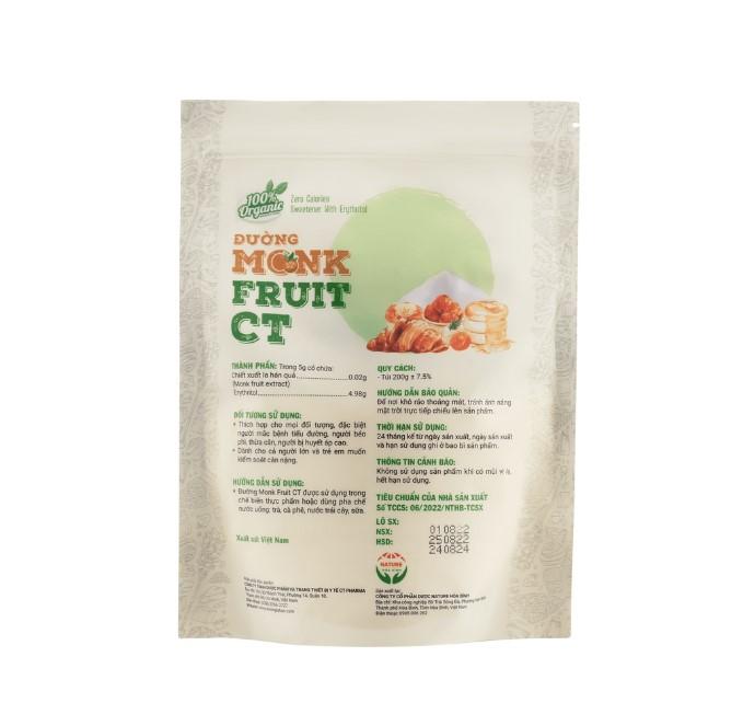 Đường ăn kiêng hữu cơ MonkFruit CT