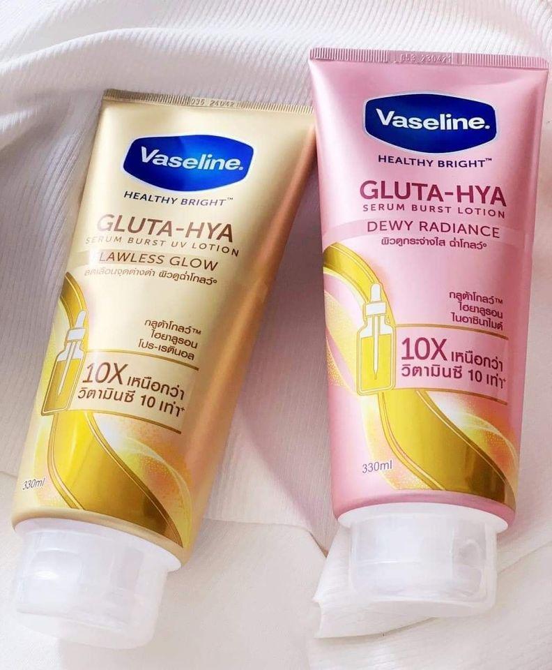 Dưỡng thể trắng da Vaseline Healthy Bright Gluta Hya Serum Burst Lotion 10X