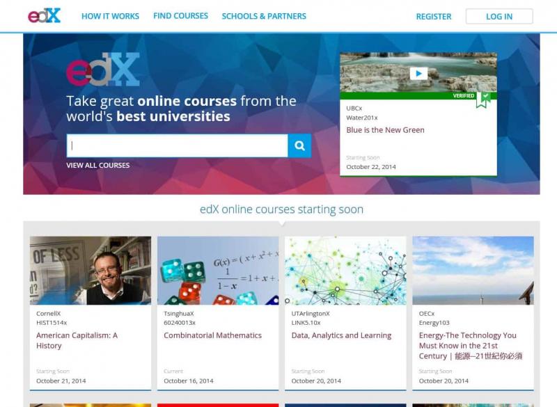 Website giáo dục trực tuyến edX