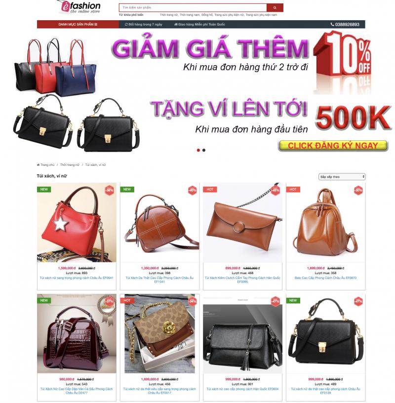 Top 10 trang web bán túi xách chính hãng, nổi tiếng nhất ở Việt Nam