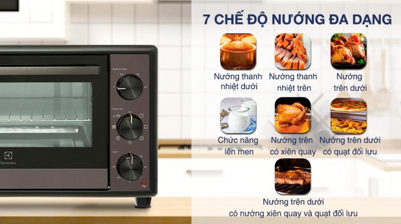 Lò nướng để bàn đa năng Electrolux Ultimate Taste 500 32L - EOT3218XG