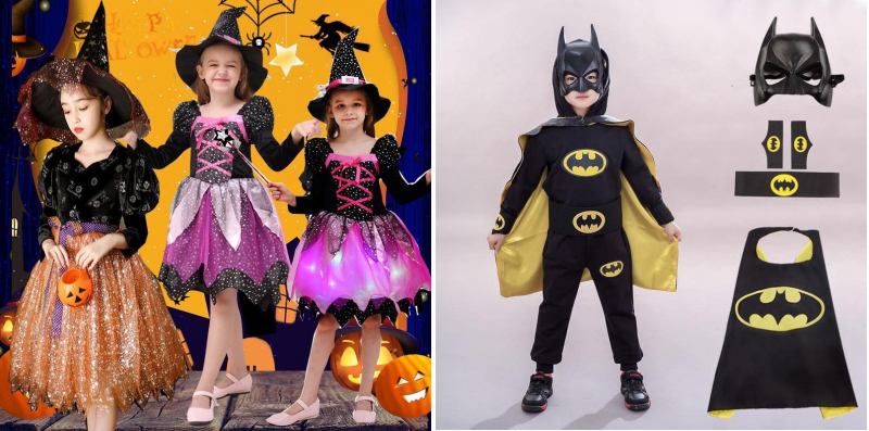 Miễn Phí Vận Chuyển Trang Phục Phù Thủy Cho Bé Gái Váy Hóa Trang Halloween  Cho