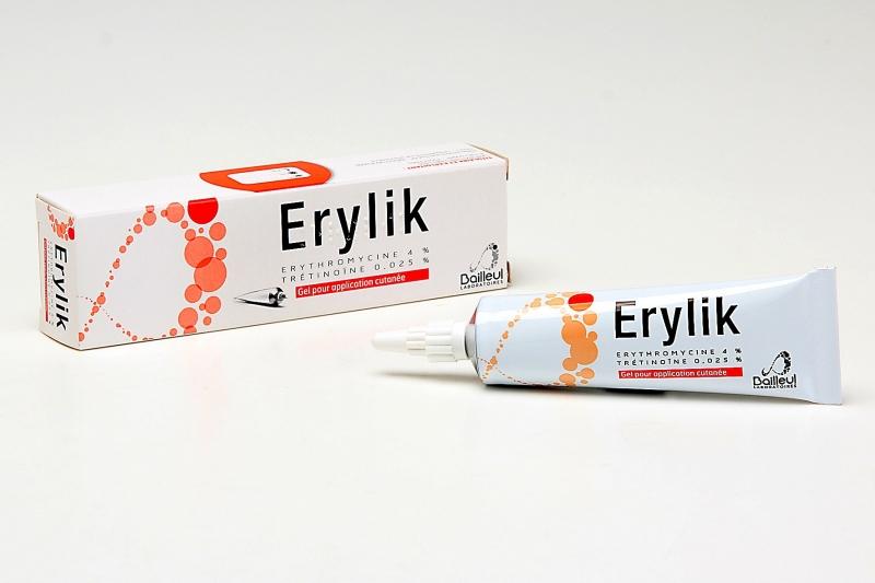 Thuốc trị mụn trứng cá trắng dạng gel ERYLIK