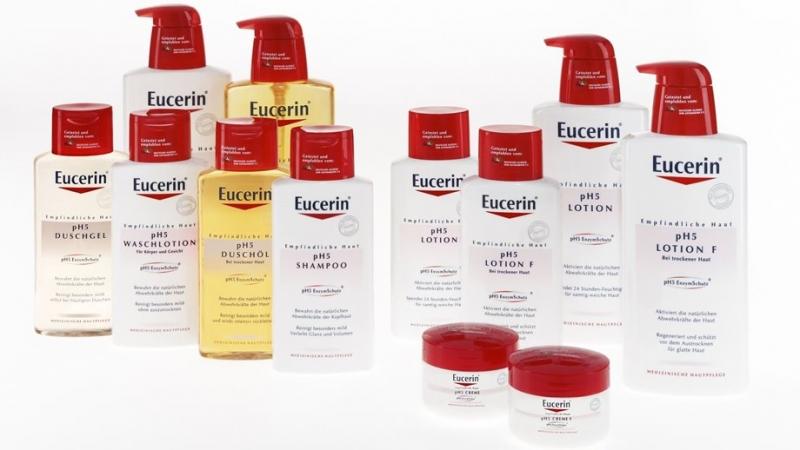 Dược mỹ phẩm chăm sóc da Eucerin.