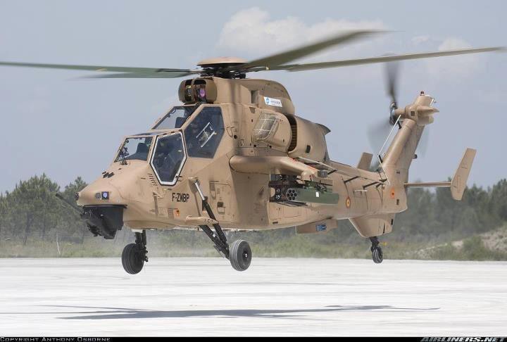 Trực thăng Eurocopter Tiger xếp ở vị trí thứ 4 so với toàn thế giới về mức độ hiện đại