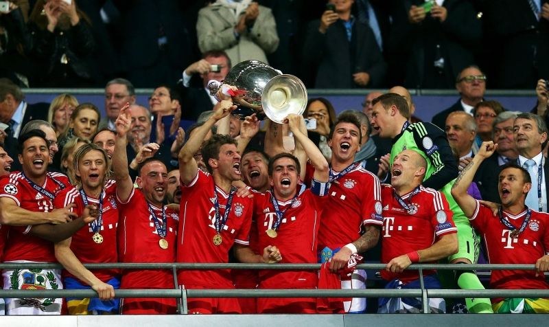 Bayern đã đăng quang năm 2013 sau khi đánh bại Dortmnd