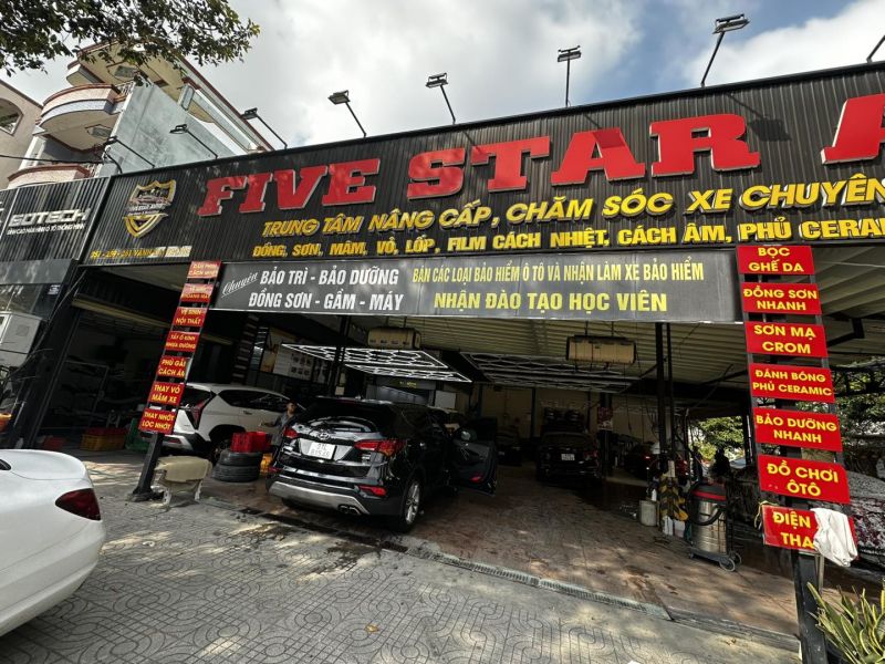 Five Star Auto – Chăm xe chuẩn gara chuyên nghiệp