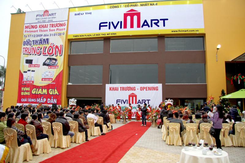 ﻿Fivimart cũng lọt vào danh sách top 10 siêu thị bán lẻ hàng đầu Việt Nam