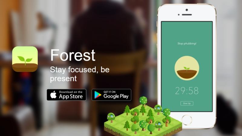Ứng dụng trồng cây kết hợp bấm giờ Forest