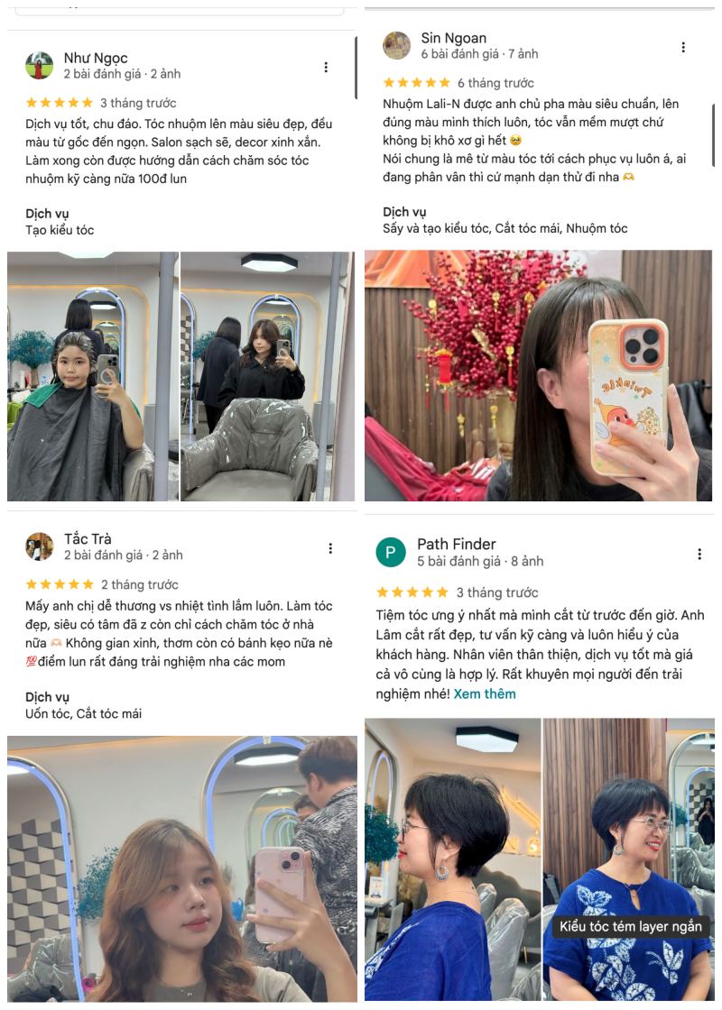 Khách hàng nói gì về Lali-N Salon?