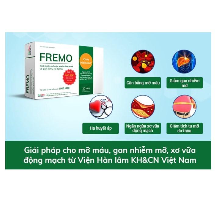 Fremo – Giúp giảm mỡ máu, gan nhiễm mỡ