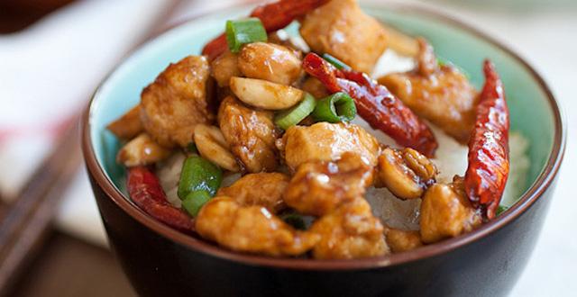 ﻿  Món gà Kung Pao Trung Quốc