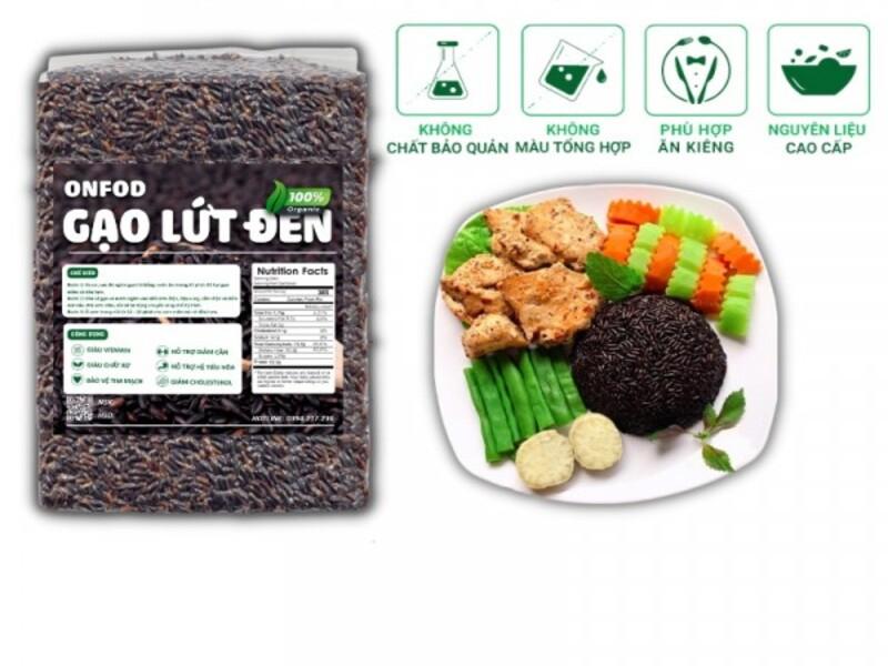 Gạo lứt đen hữu cơ Onfood