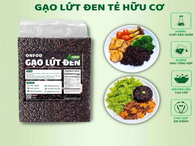 Gạo lứt đen hữu cơ Onfood