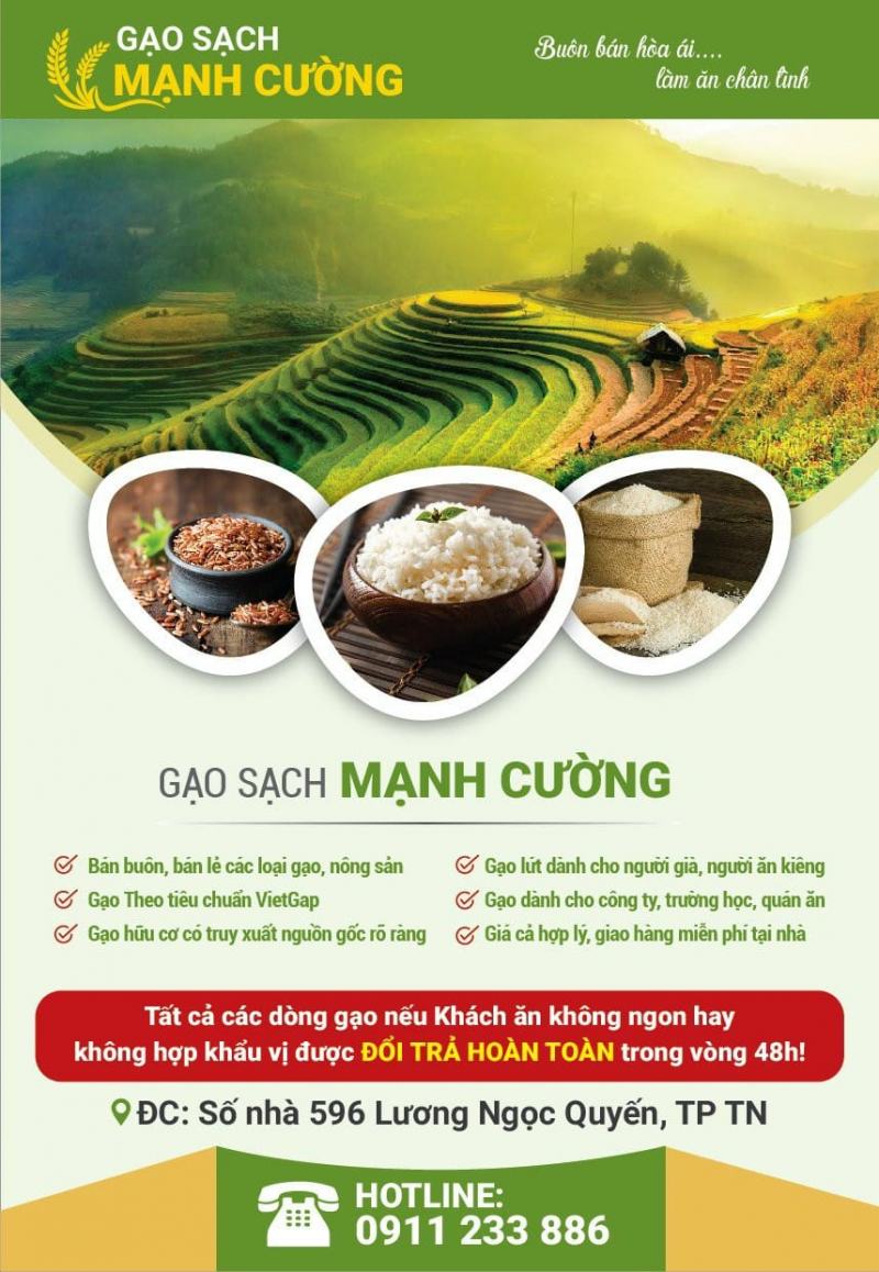 Gạo Sạch Mạnh Cường Thái Nguyên