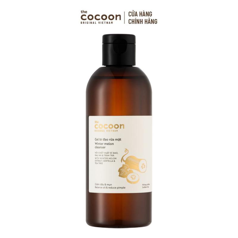 Gel bí đao rửa mặt Cocoon (Winter melon cleanser), sữa rửa mặt dạng gel thuần chay giảm dầu & mụn BIGSIZE 310ml