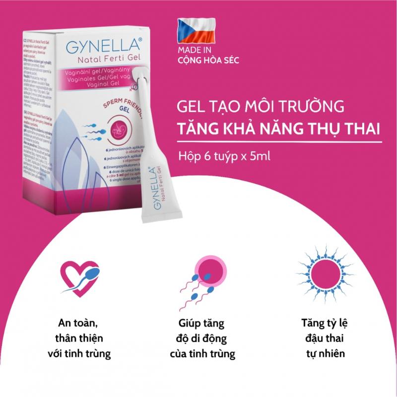 Gel bôi trơn tăng khả năng thụ thai GYNELLA® Natal Ferti Gel