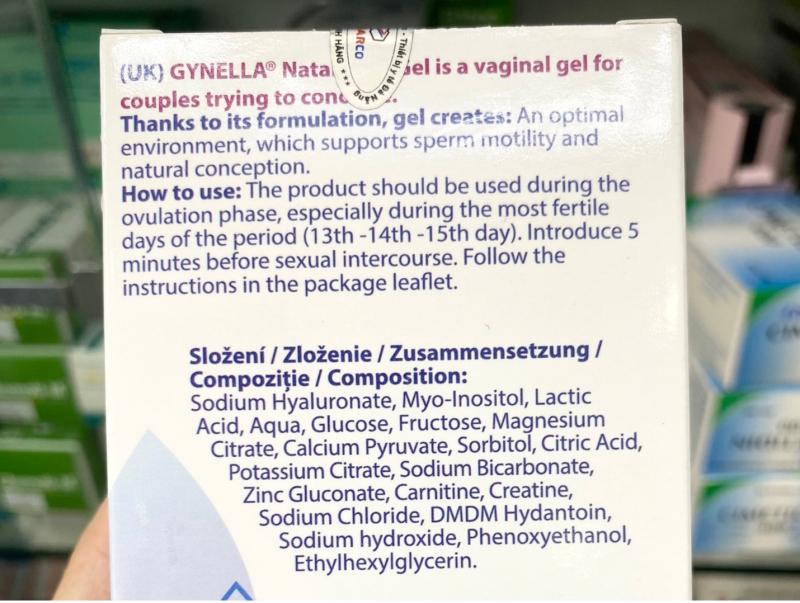 Bảng thành phần lành tính, không chứa chất bảo quản gây hại cho tinh trùng mà còn chứa các thành phần hỗ trợ bảo vệ tinh trùng đặc biệt là myo-inositol giúp cải thiện khả năng vận động của tinh trùng là một điểm cộng rất lớn