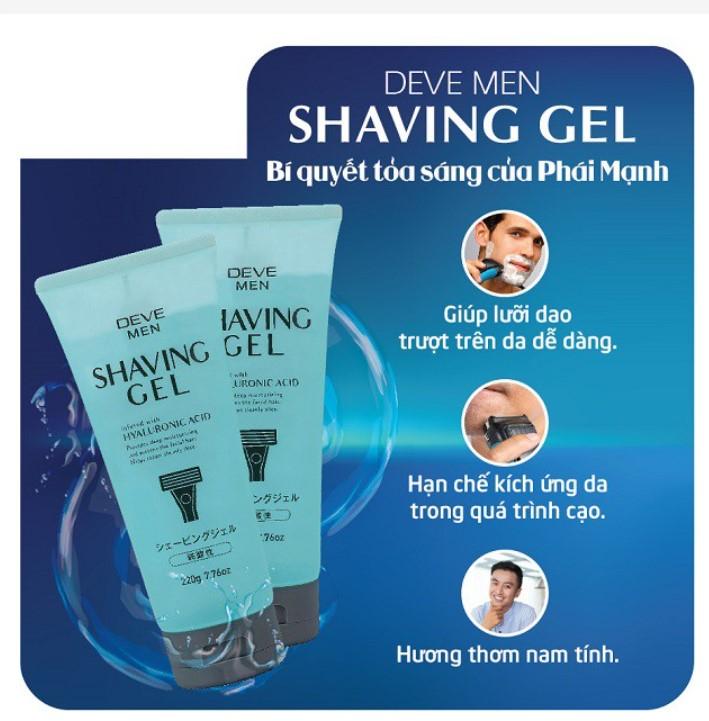 Gel cạo râu Deve Men Shaving Gel