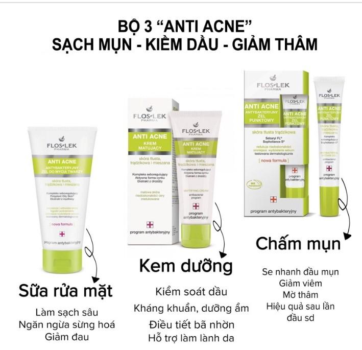 Gel chấm mụn diệt khuẩn Floslek Anti Acne Spot Gel for imperfections