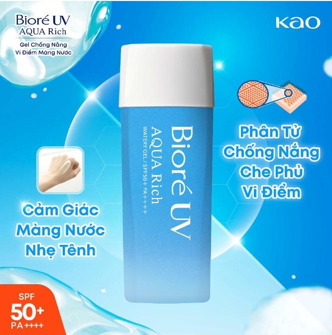 Gel chống nắng Bioré UV Aqua Rich Watery Gel SPF50+/PA++++