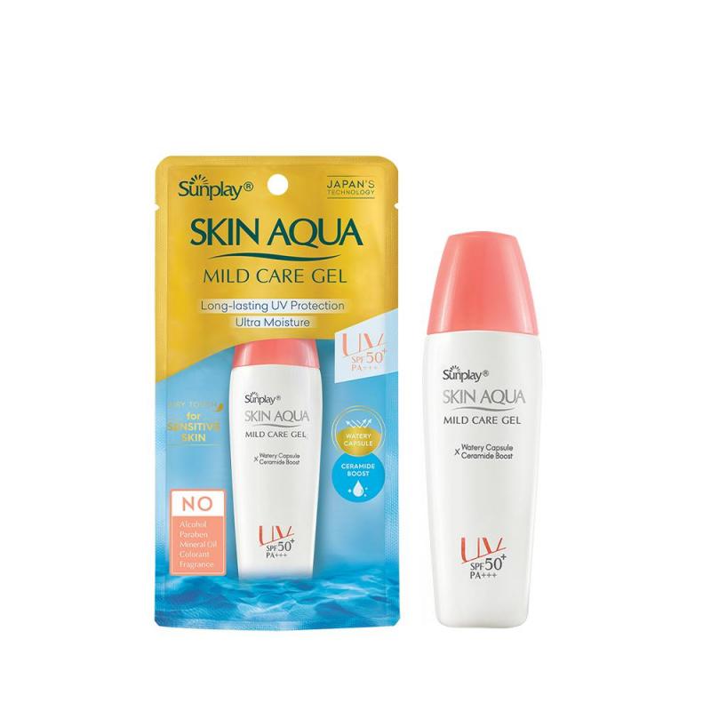 Gel chống nắng cho da nhạy cảm Sunplay Skin Aqua Mild Care Gel SPF50+ PA+++