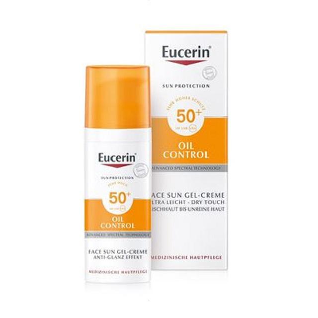 Gel chống nắng kiểm soát nhờn Eucerin Sun Dry Touch Oil Control Face SPF50+ 50ml