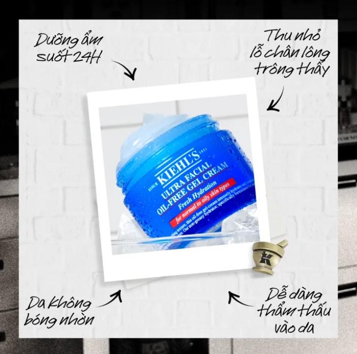 Gel dưỡng ẩm kiềm dầu Kiehl's Ultra Facial Oil-Free Gel Cream 28ml