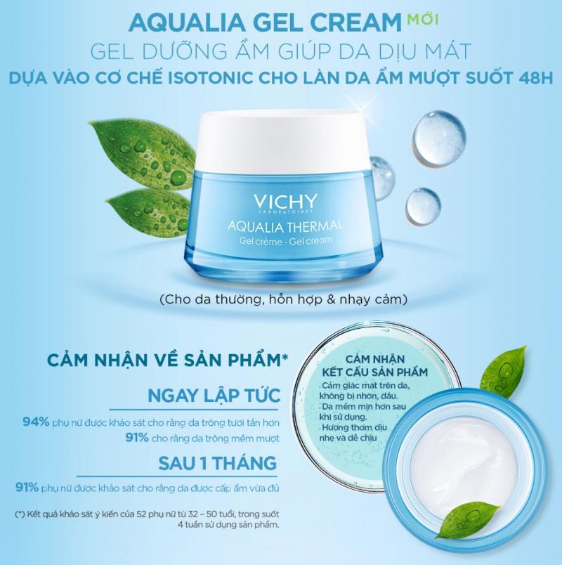 Gel dưỡng ẩm Vichy Aqualia Thermal Gel Cream 50ML