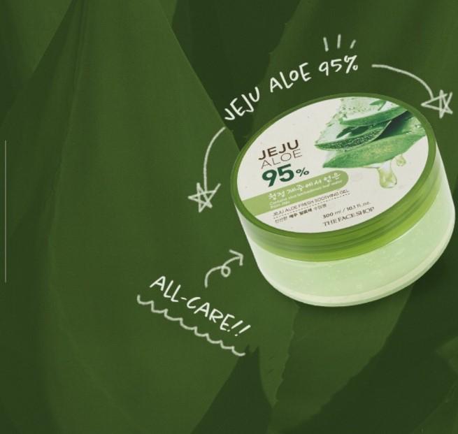 Gel dưỡng da TheFaceShop Jeju Aloe Fresh Soothing Gel