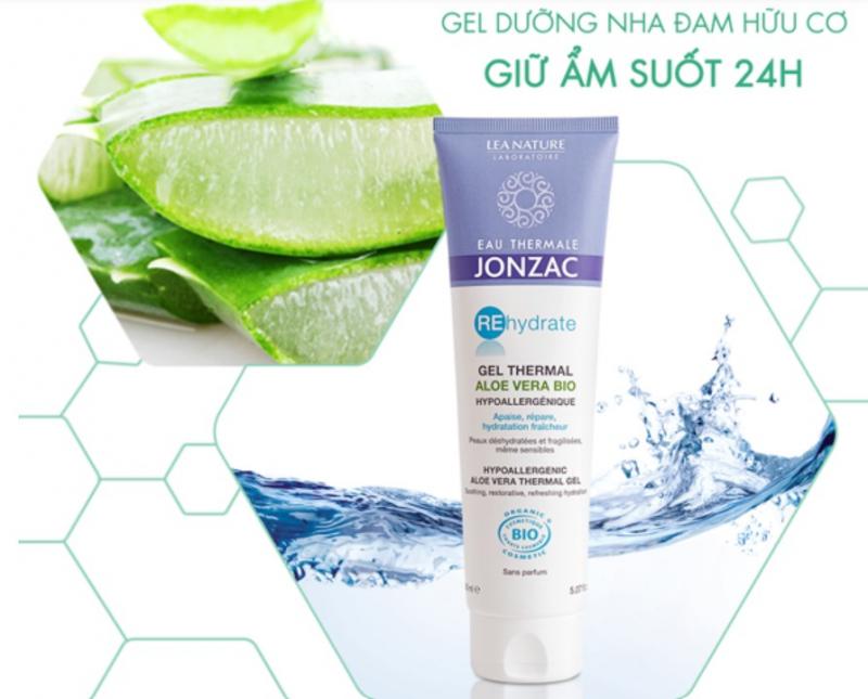 Gel dưỡng nha đam hữu cơ Rehydrate Eau Thermale Jonzac