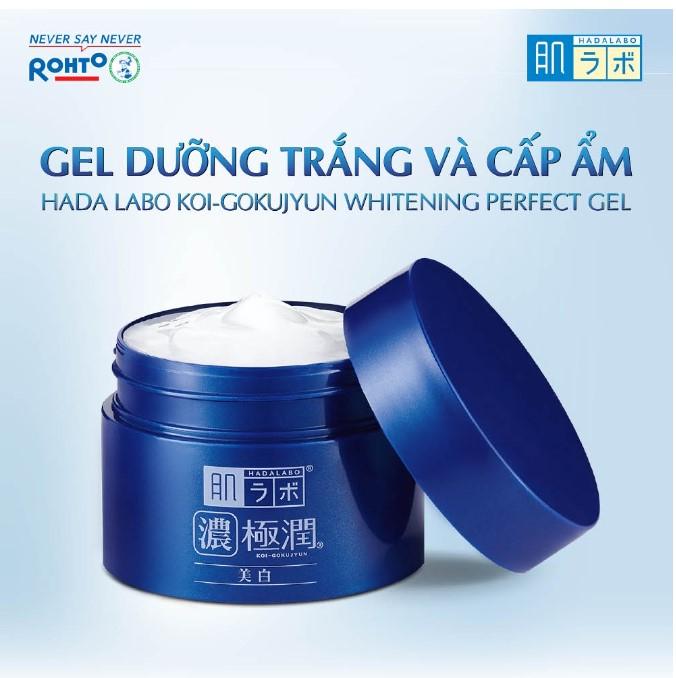 Gel dưỡng trắng và cấp ẩm cho da Hada Labo Koi-Gokujyun Whitening Perfect Gel