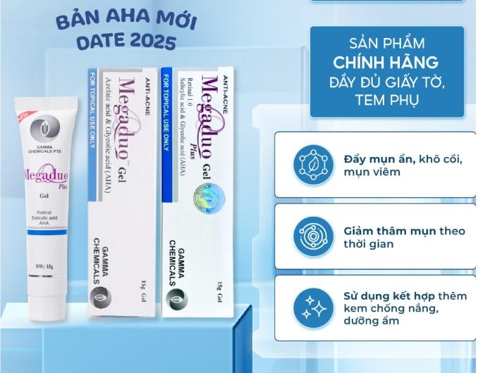 Gel giảm mụn ẩn và thâm Gamma Megaduo