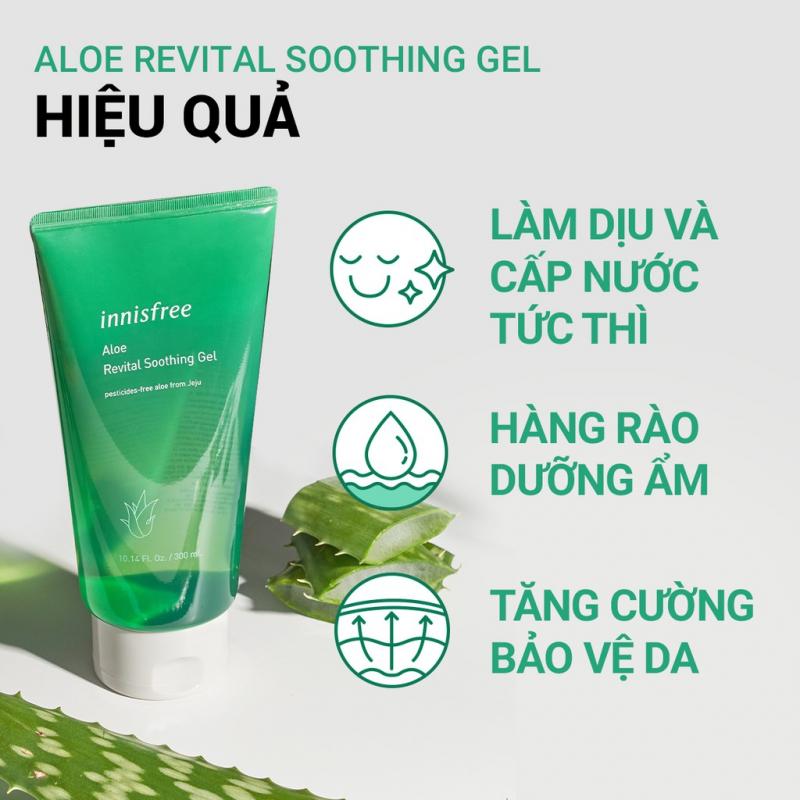 Gel làm dịu đa năng nha đam Innisfree Aloe Revital Soothing Gel