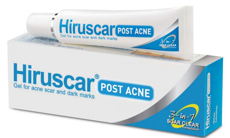 Gel làm mờ sẹo mụn và thâm mụn Hiruscar Post Acne