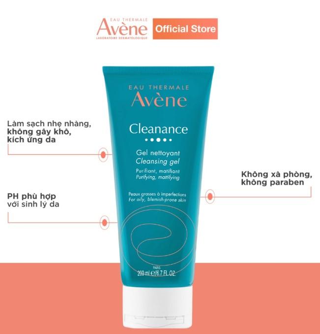 Gel rửa mặt Avène Cleanance Cleansing Gel