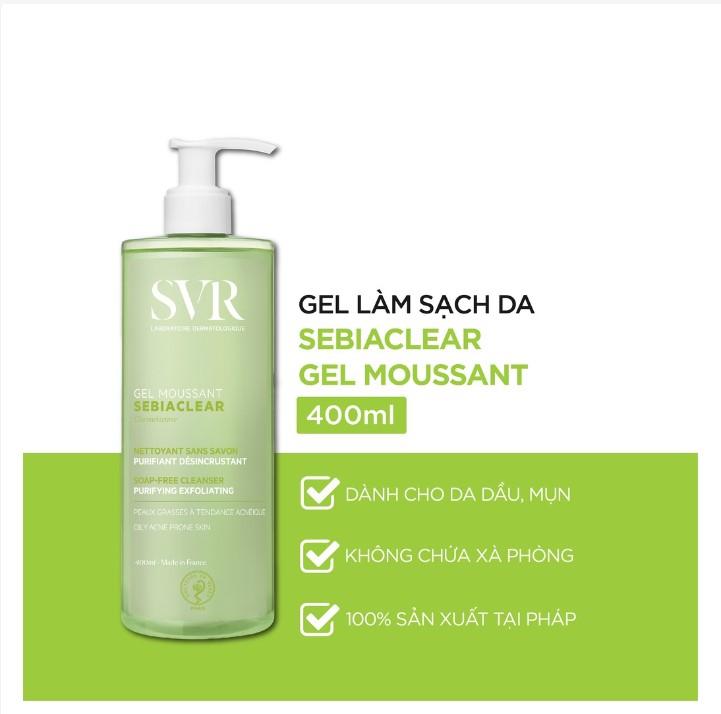 Gel rửa mặt SVR Sebiaclear Gel Moussant