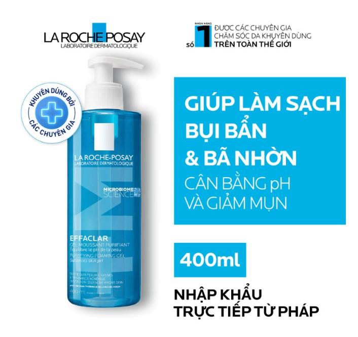 Gel rửa mặt tạo bọt cho da dầu nhạy cảm La Roche-Posay Effaclar Foaming Gel