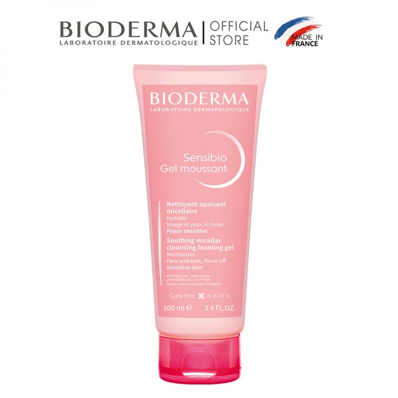 Gel rửa mặt tạo bọt cho da nhạy cảm Bioderma Sensibio Gel Moussant - 100ml