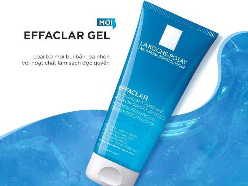 Gel rửa mặt tạo bọt làm sạch dành cho da dầu nhạy cảm La Roche Posay Effaclar 50ml