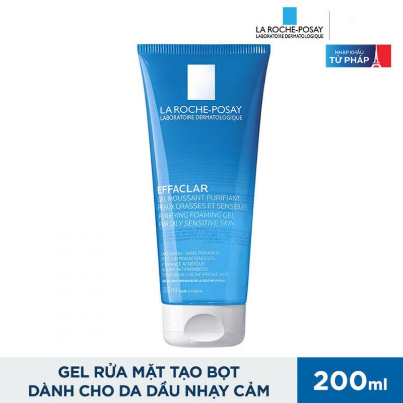 Gel rửa mặt tạo bọt làm sạch dành cho da dầu nhạy cảm La Roche Posay Effaclar 50ml