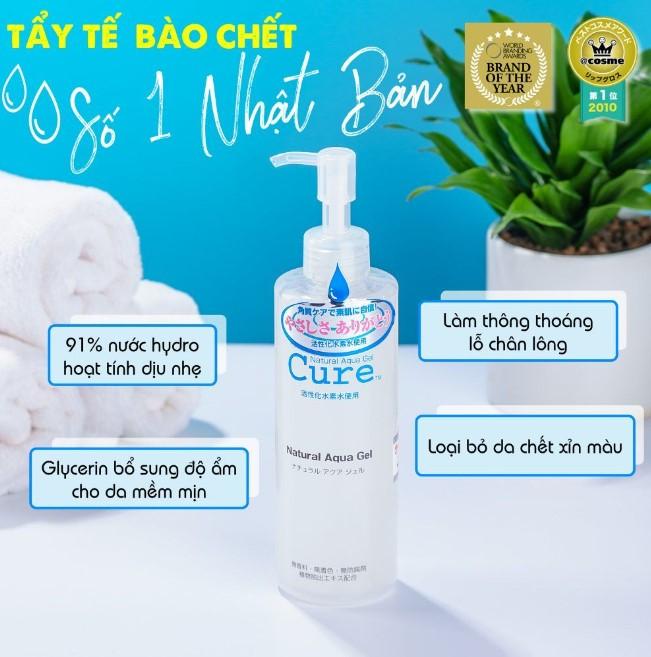 Gel tẩy tế bào chết Cure Natural Aqua