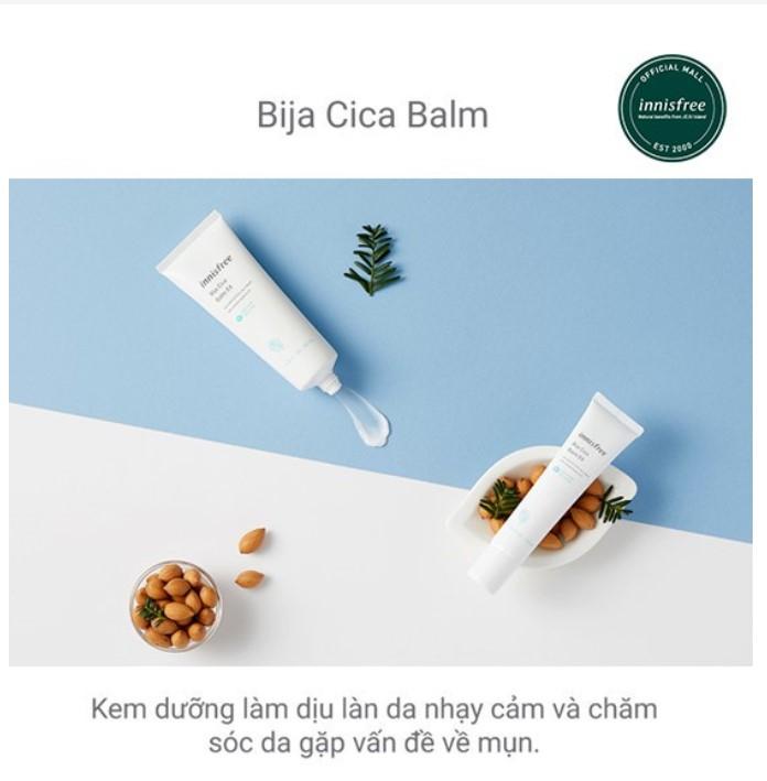 Gel trị mụn, làm dịu da kích ứng Innisfree Bija Cica Balm Ex