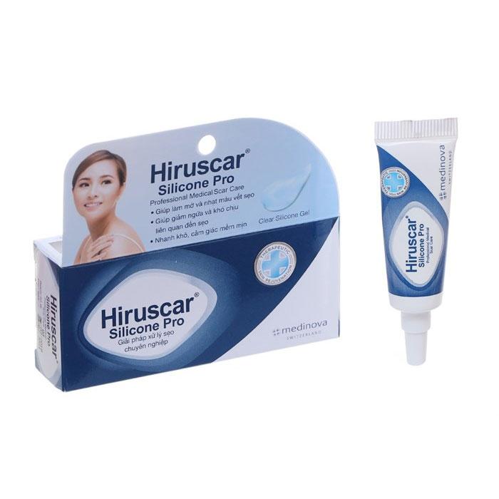 Gel xử lý sẹo mổ, to, lồi và phì đại Hiruscar Silicone Pro