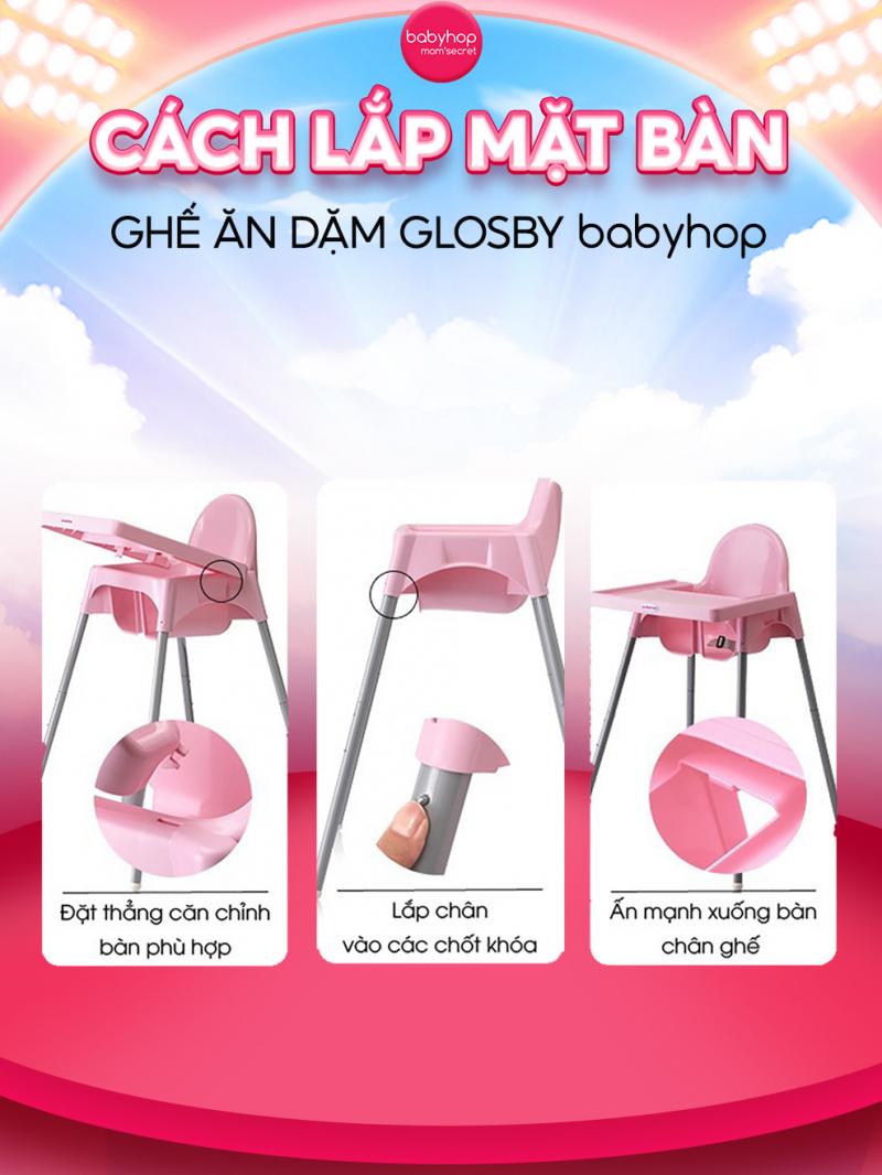 Ghế ăn dặm Glosby Babyhop