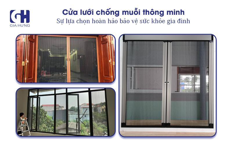 Gia Hưng chuyên lắp đặt cửa lưới chống muỗi, rèm tổ ong