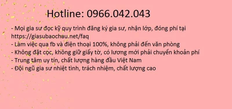 Gia sư Bảo Châu