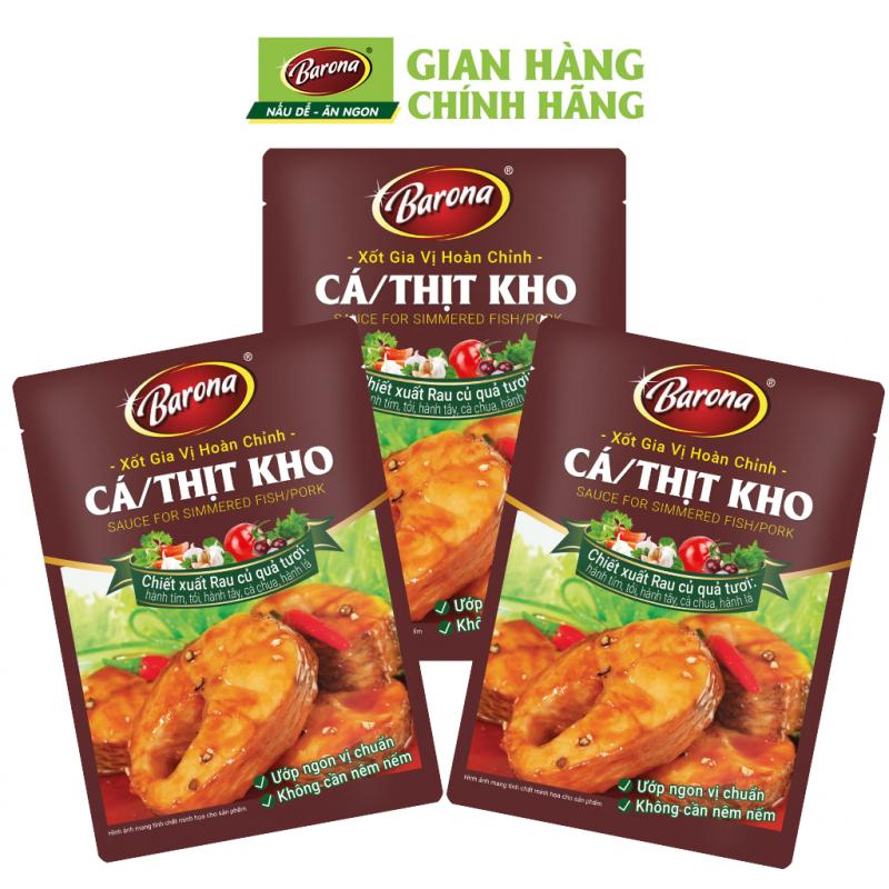 Gia vị Cá/ Thịt kho Barona 80g